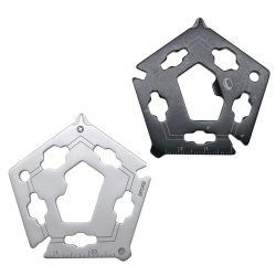 Multifunctional Wrench Tool Pentagonal EDC Outdoor Portable Screwdriver Bicycle Combination Tool Easy to Carry (XH-14)