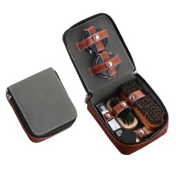 Portable Leather Shoe Care Leather Care Shoe Shine 9-piece Set (XJ-09)