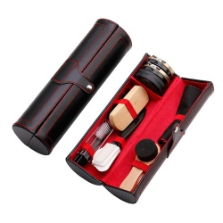 10-piece round and long cylinder shoe shine set for leather shoe repair and care (XJ-T10B)