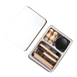 Leather shoe care 12 pieces iron box shoe shine set (XJ-T12)