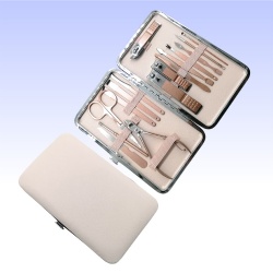 Rose gold 18-piece manicure tools, manicure, and eagle beak exfoliation manicure set