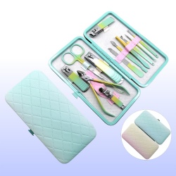 11 pieces of colorful macarons, 11 pieces of gradient color set, rhombus pattern beauty, manicure set