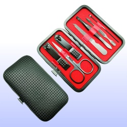 Gift set, 7-piece nail clipper set, black nail scissors, manicure and manicure tools