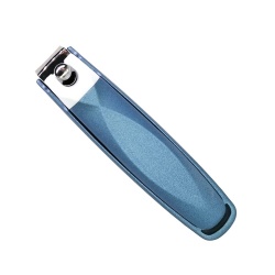 Single nail clipper portable manicure tool handle with plastic sleeve (NS-18)