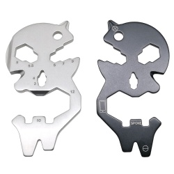 Stainless steel multi-function tool card multi-purpose bottle opener wrench screwdriver portable gadget card (XH-1)