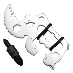 Multi-purpose fine blanking tool card EDC outdoor key accessory nail remover spoke wrench combination tool (XH-4)